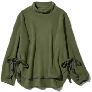 Uniqlo White Mountaineering green mock neck fleece size S